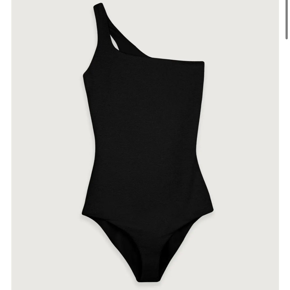 OAK + FORT ONE PIECE SWIMSUIT BLACK